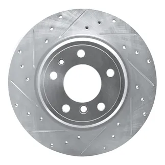 R1 Concepts EDZ-31030L Brake Rotor Drilled and Slotted Silver